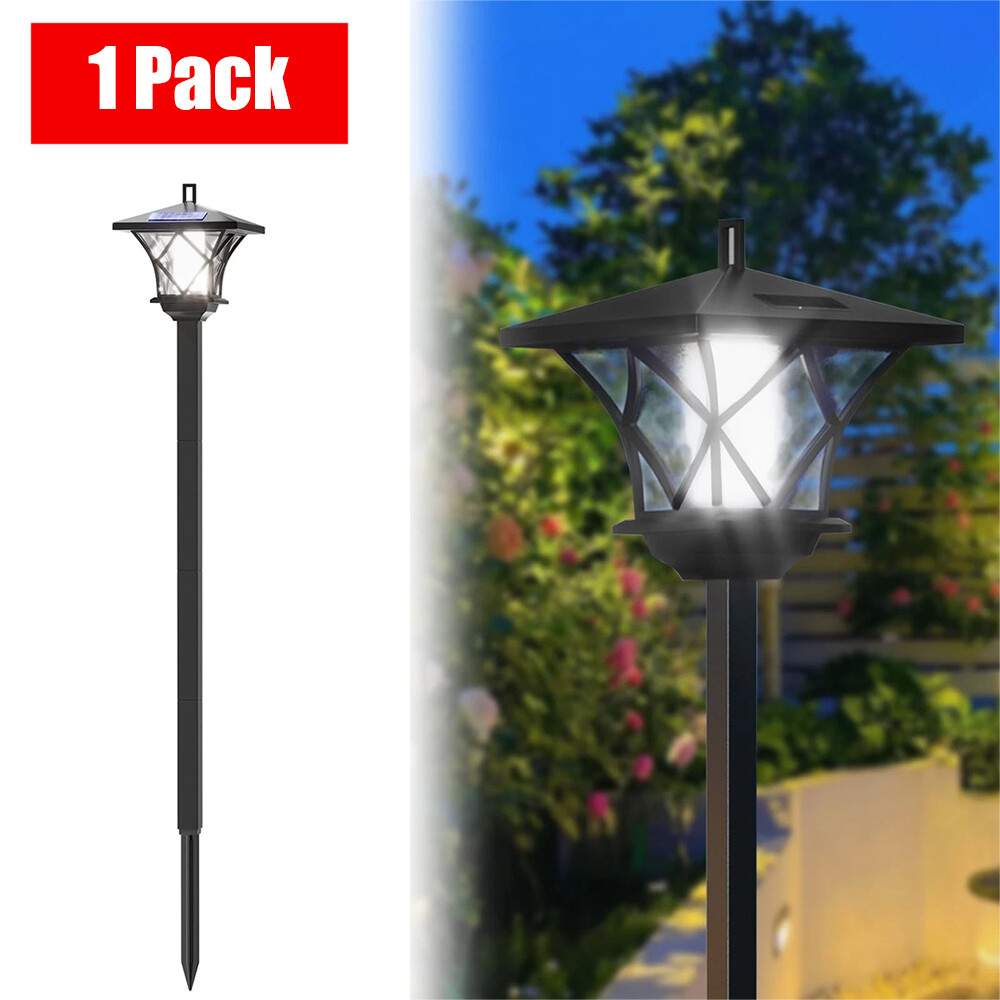 59”Solar Lamp Post Light LED Landscape Street Pole Lamp for Garden Yard Pathway