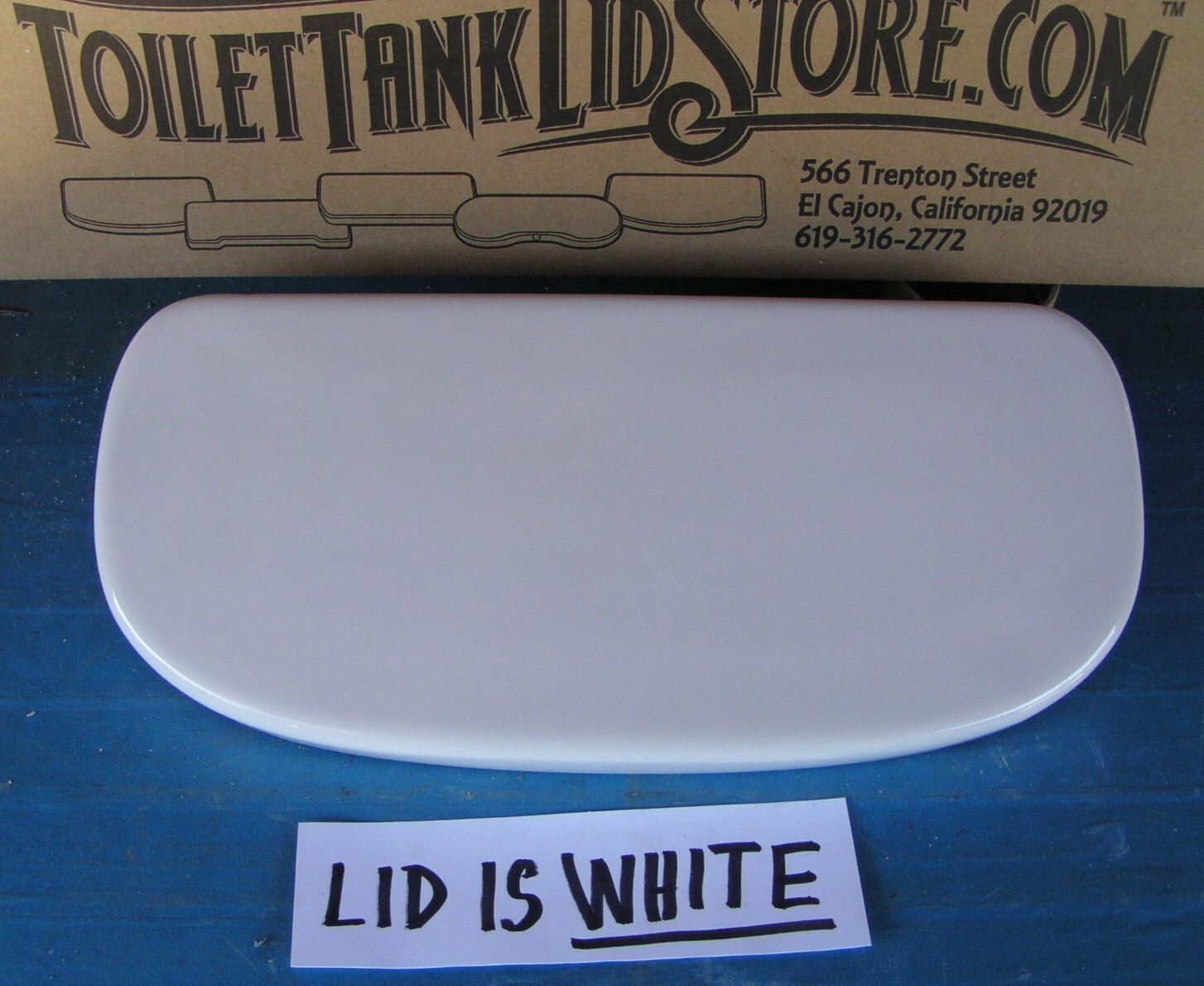 Glacier Bay N2450TL WHITE Toilet Tank Lid fits 1004-159-514 tanks N2450 NEW!