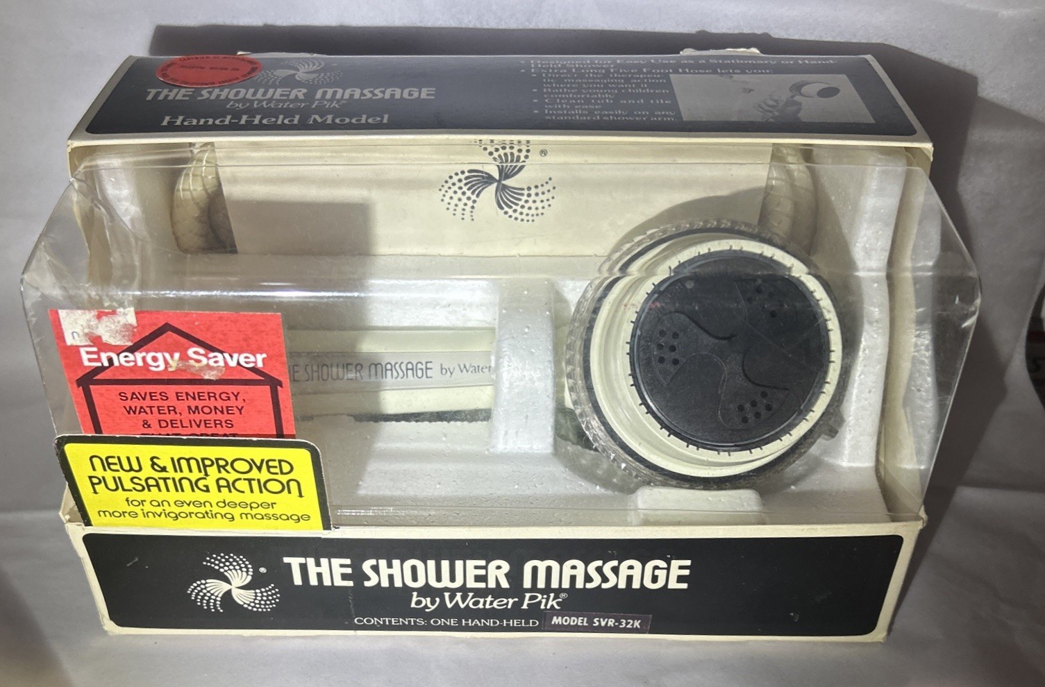 VTG The Shower Massage by Water Pik 1976 Teledyne SM-3 Hand-Held NEW OLD STOCK