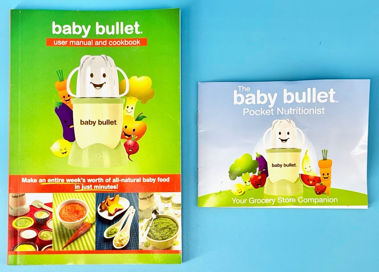 Baby Bullet Replacement User Manual Cookbook & Pocket Nutritionist Set Lot of 2
