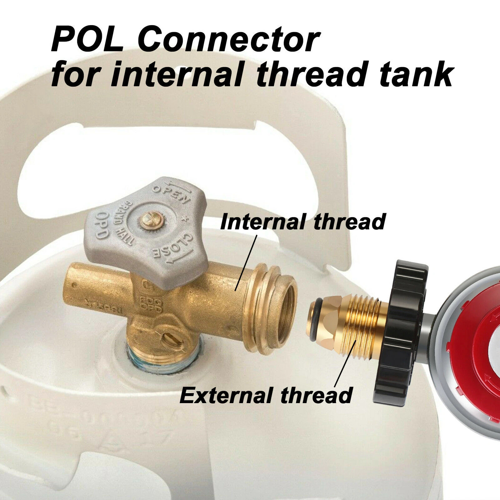 12FT High Pressure Adjustable Propane Gas Regulator Hose Indicator, Stainless