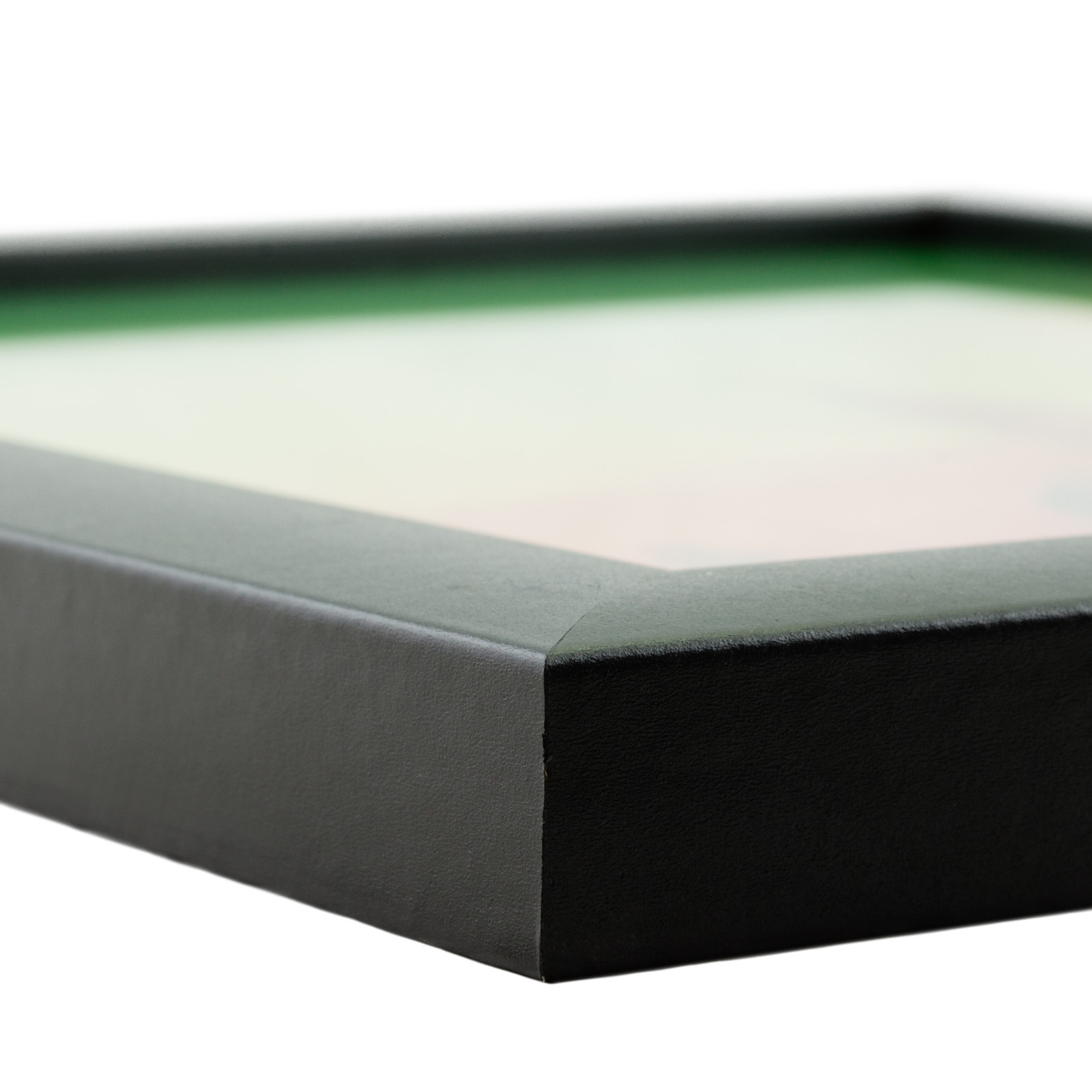 Craig Frames Contemporary 1″, Modern Black Picture Frame With Single White Mat