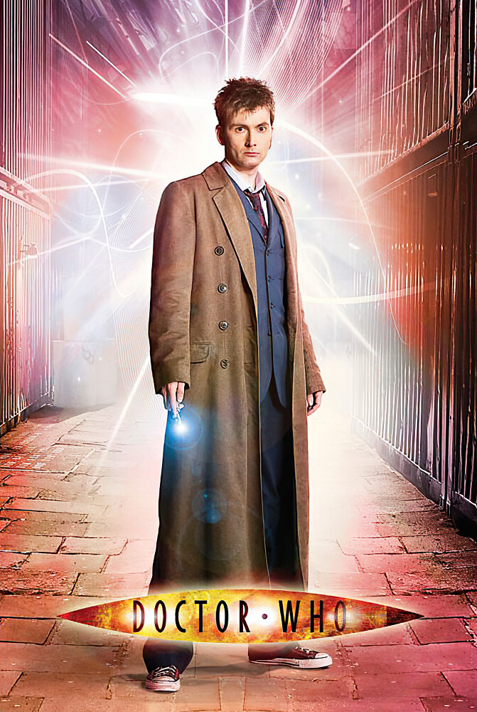 Doctor Who – TV Poster / Print (DaVId Tennant / Lightning) (Dr. Who) (24 X 36″)