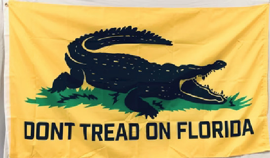 3×5 DON’T TREAD ON FLORIDA ALLIGATOR GATOR 100D RON DESANTIS 2024 Flag