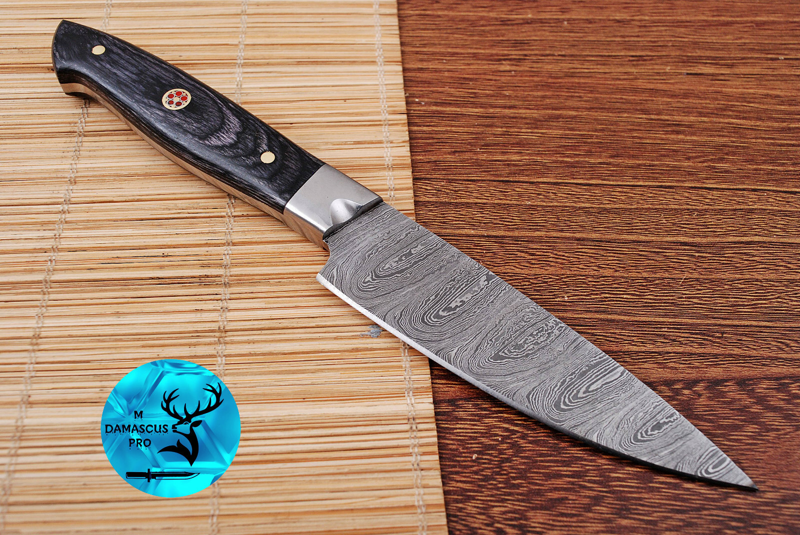 CUSTOM HANDMADE FORGED DAMASCUS STEEL CHEF KNIFE STEAK KNIFE KITCHEN KNIFE 1385