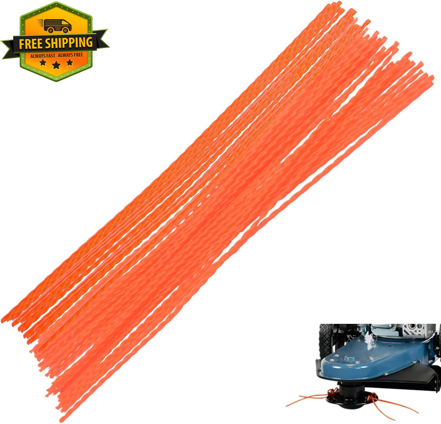 45Pcs Universal Walk Behind String Trimmer Line 21.25in .155 for Toro 58620