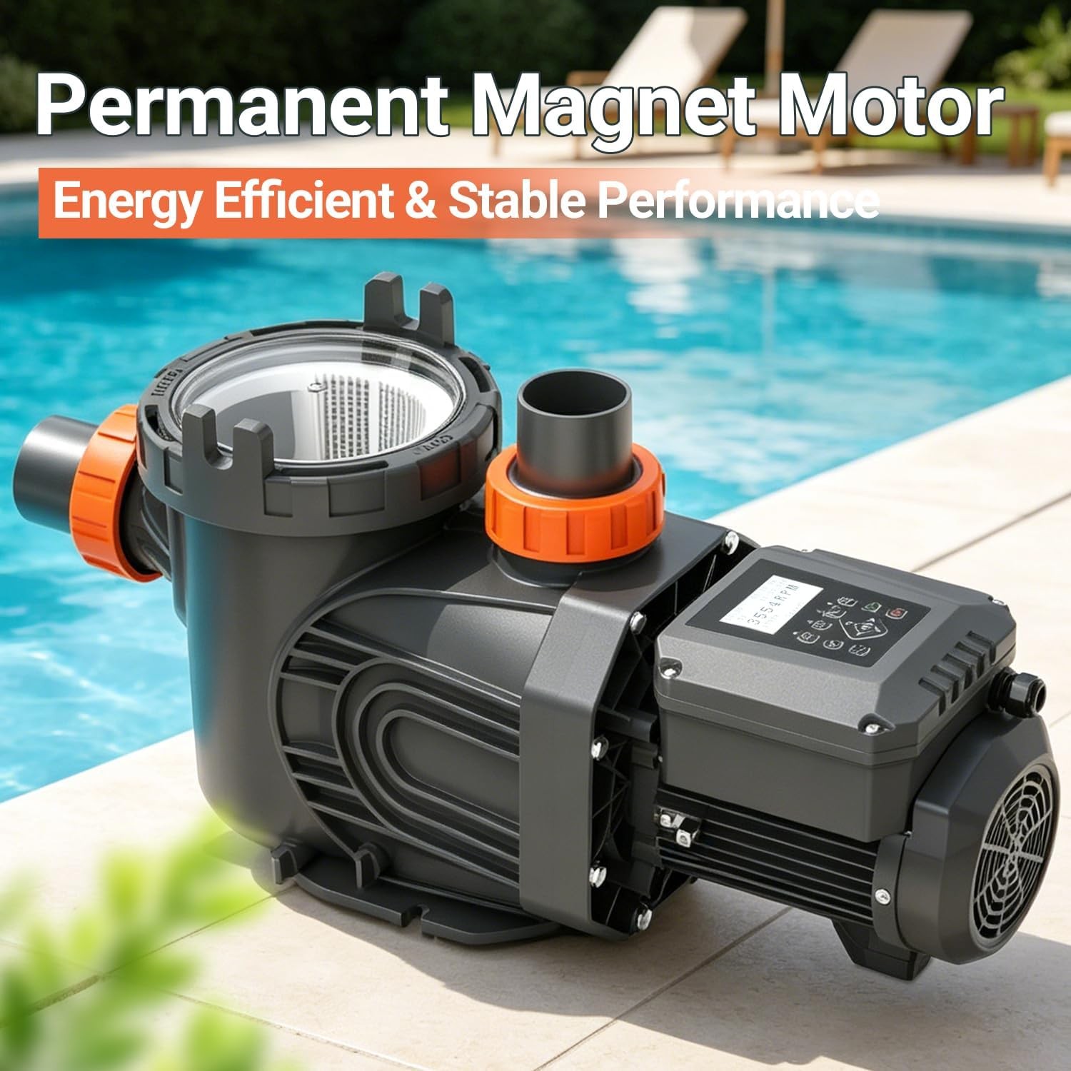 Varpoolfaye Variable Speed In-Ground Swimming Pool Pump High-Flow (Various HP)