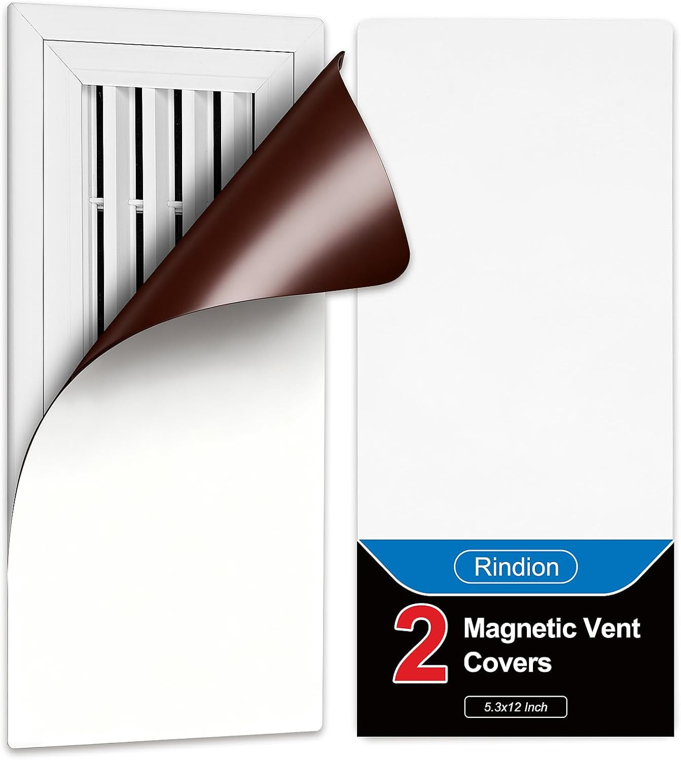 Vent Cover 2 Pack, Strong Magnetic Vent Covers 5.3X12 Inch, White Vent Covers…