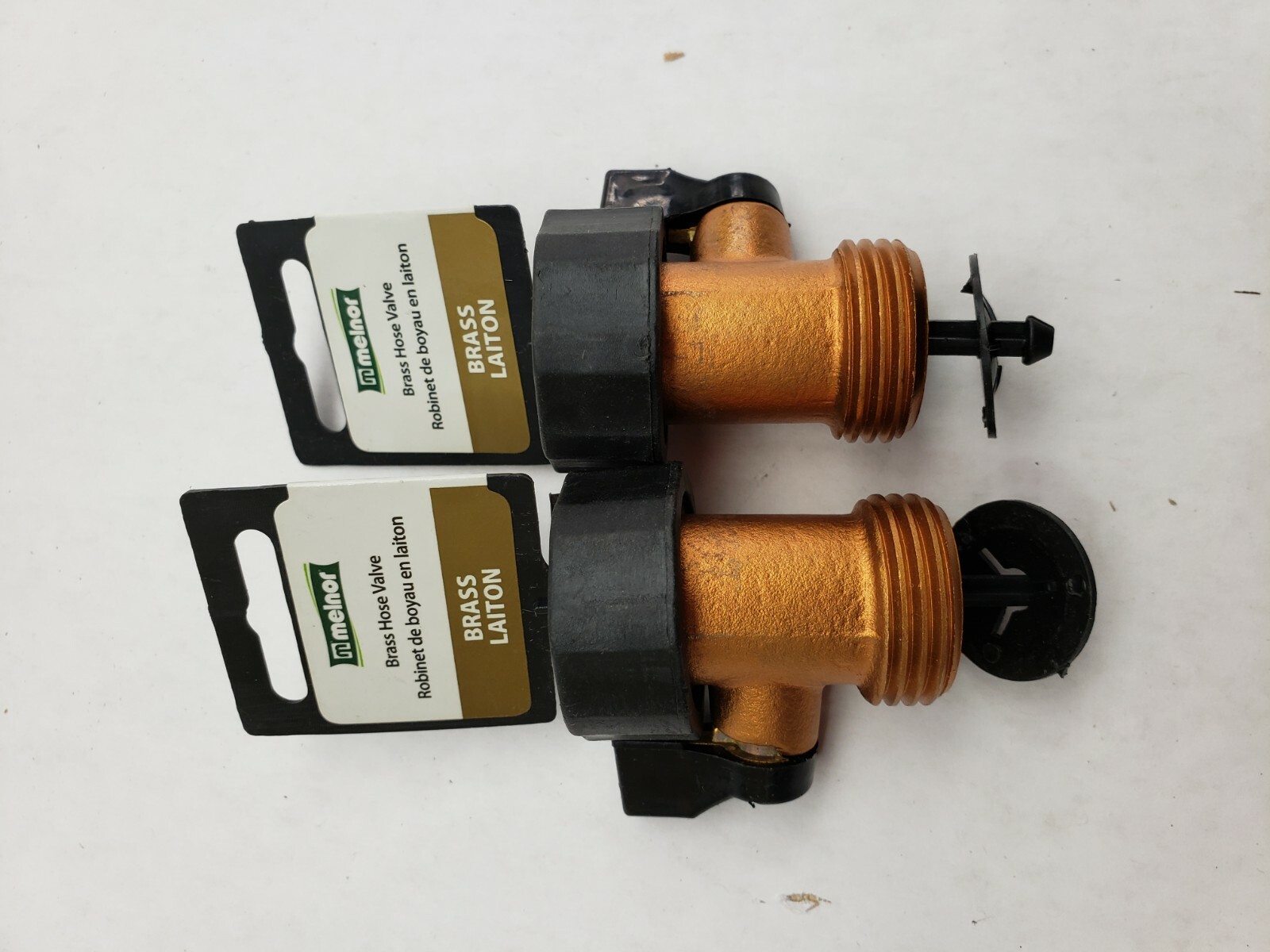 2 PACK Brass Hose Valve PN 15405, by Melnor Inc P, Solid brass construction