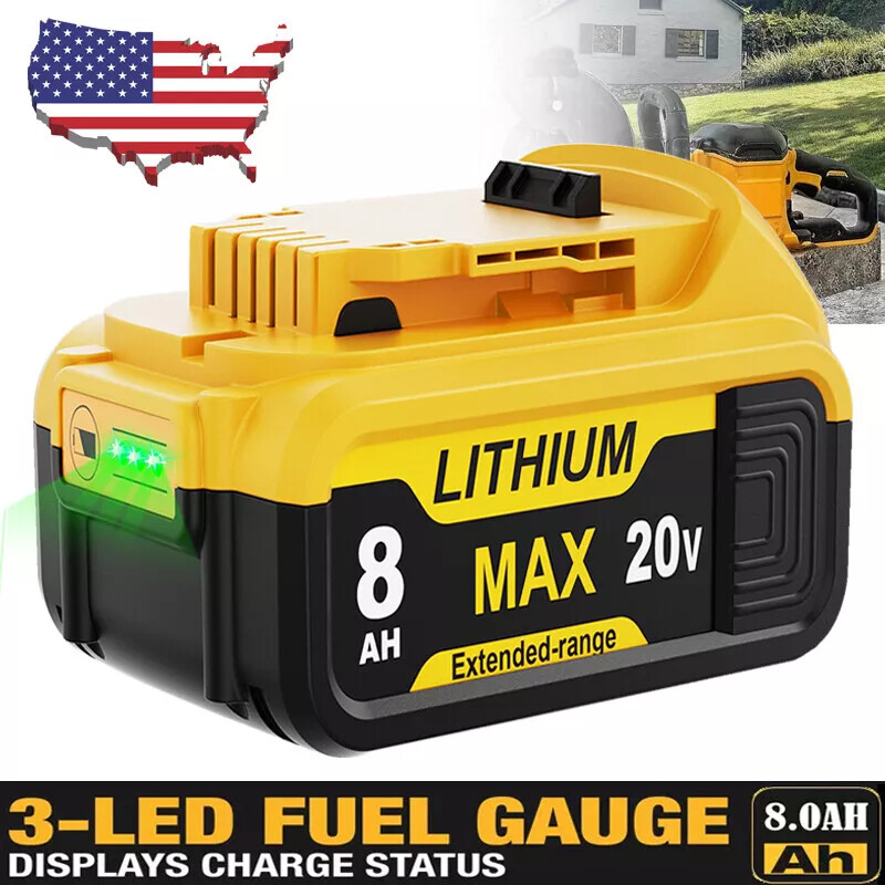 2Pack For DeWalt 20V 20 Volt Max XR 12.0AH Lithium Ion Battery DCB206-2 DCB205-2