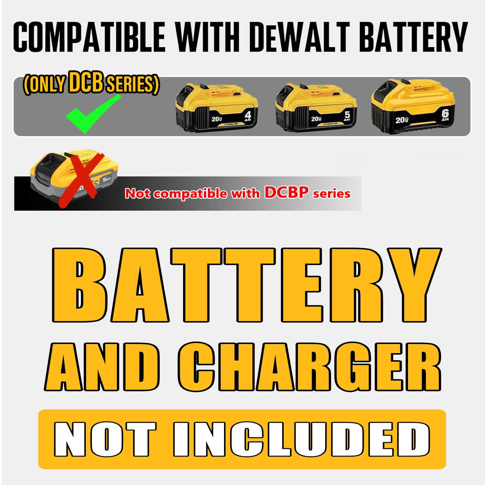 12″ Electric Cordless Telescopic Chainsaw For DEWALT 20V Battery With 2 Chains