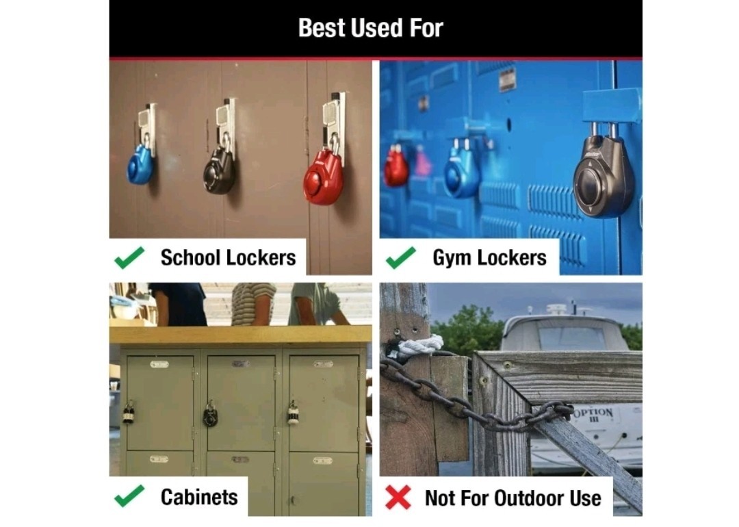 Master Lock 1500iD Locker Lock Directional Combination, 1 Count, Color May Vary