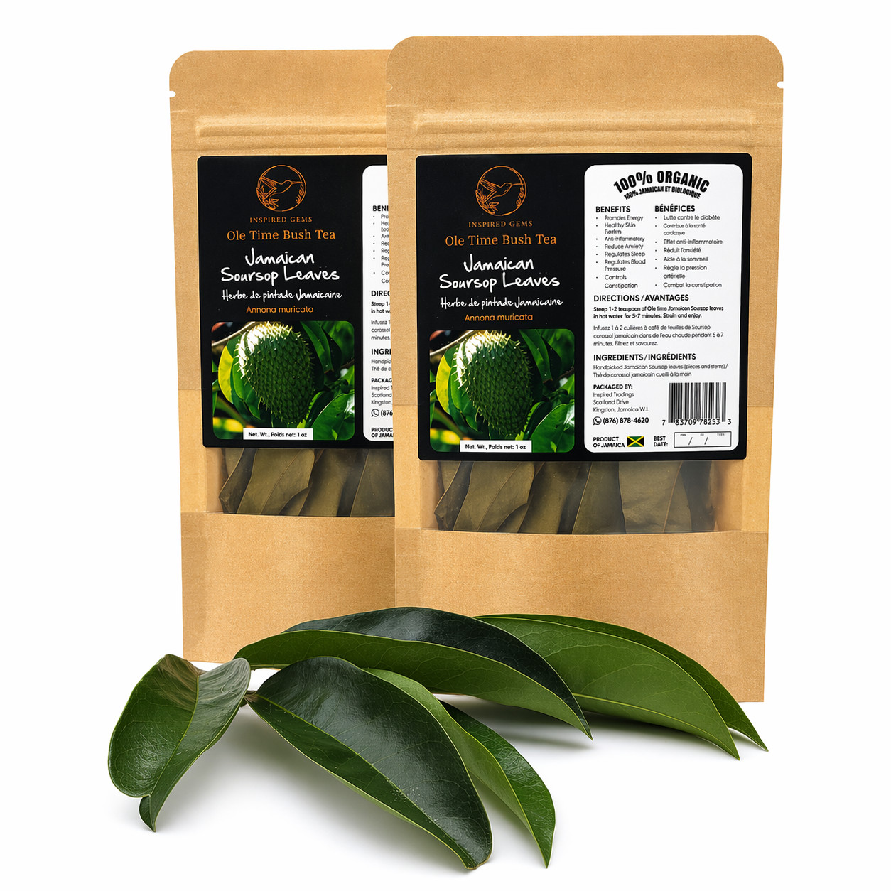 Authentic Jamaican Soursop Leaf-Jamaican Bush Tea • Available in US & Canada