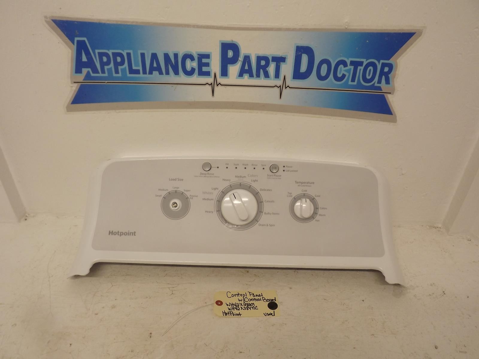 HotPoint Washer WH42X28201 WH22X38441C Control Panel w/Control Board Used