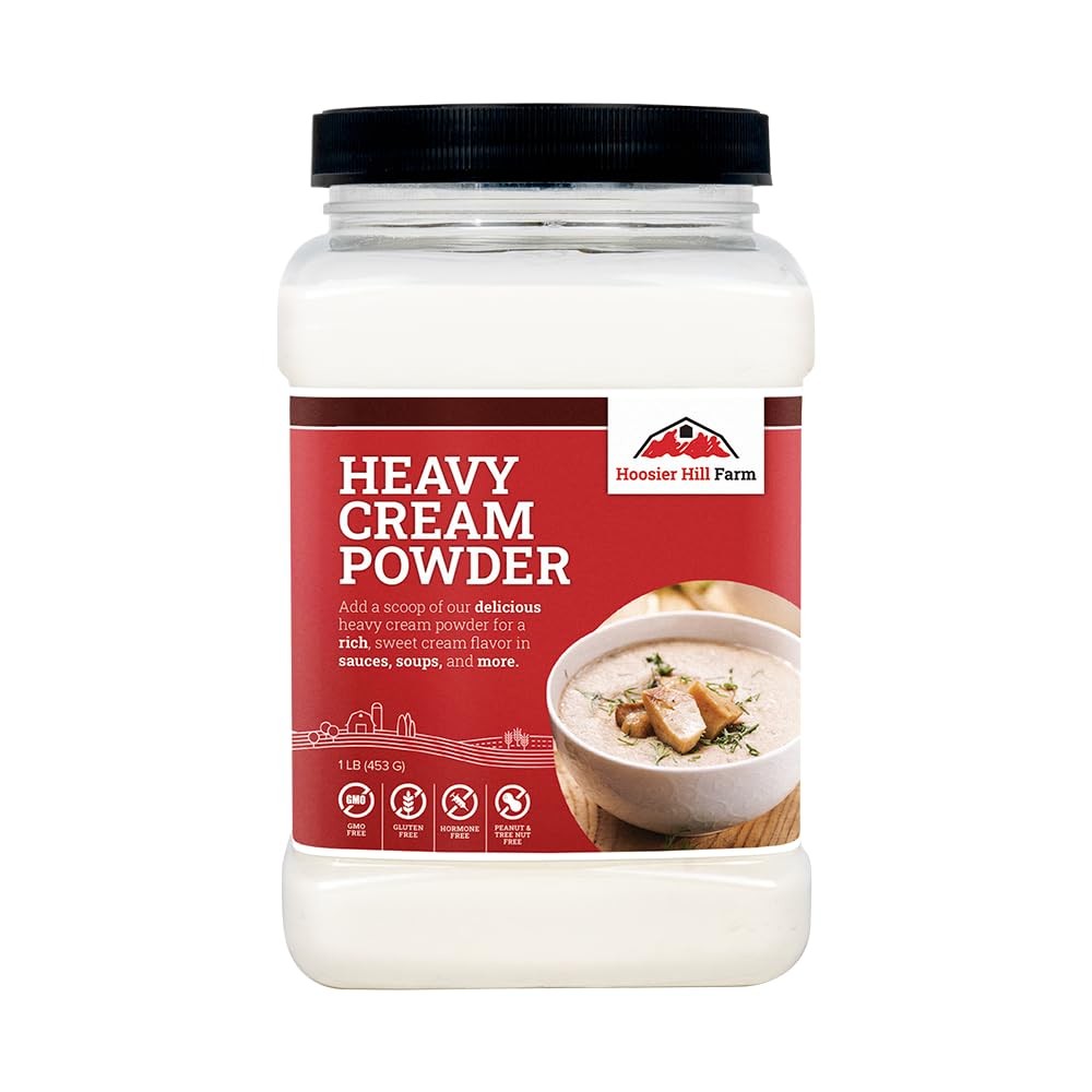 Heavy Cream Powder by Hoosier Hill Farm, 1LB (Pack 1 Pound of 1), White
