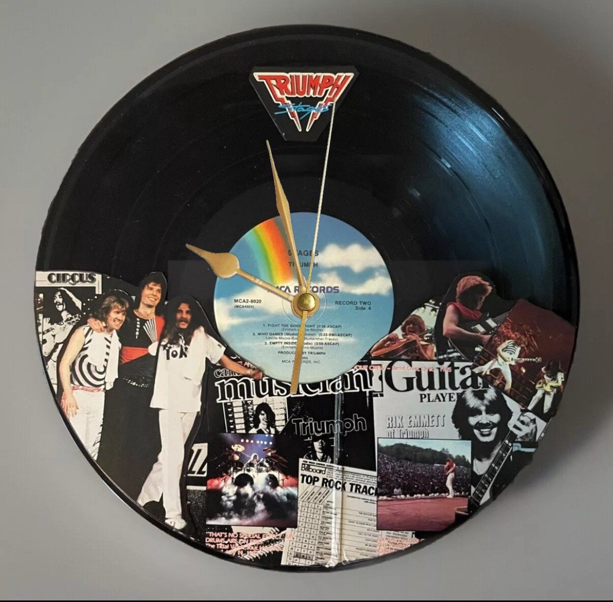 Triumph: Stages (2) – Vinyl Record Wall Art/Clock