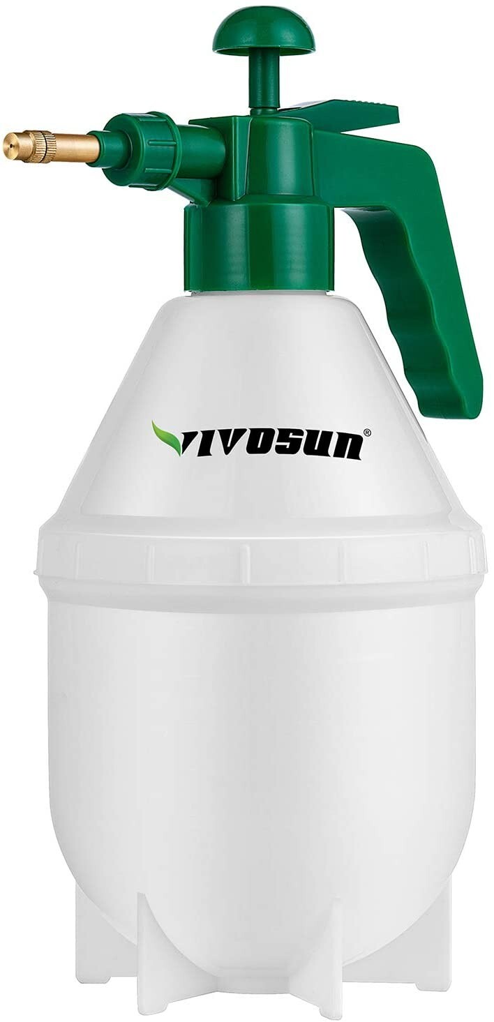0.4 Gallon 50oz Handheld Garden Pump Sprayer Pressure Water Spray Bottle Green