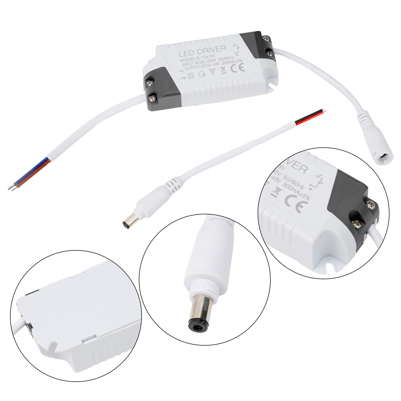 Premium LED Driver Power Supply Transformer AC85 265V for 12 18W LED Lights