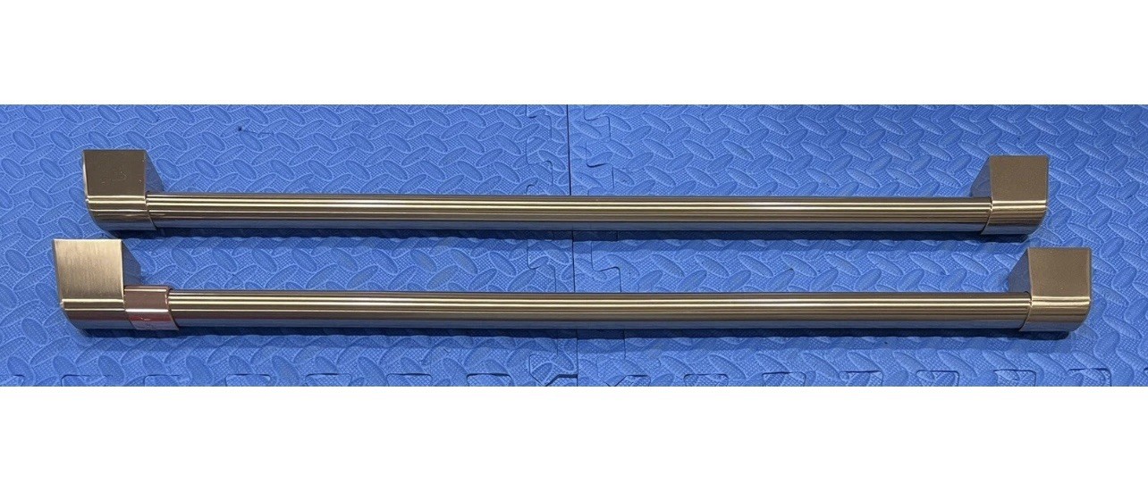 CAFE/GE BRUSHED BRONZE HANDLE KIT #CXMS2H2PNBZ FOR S/S REFRIGERATORS,C-pics&desc