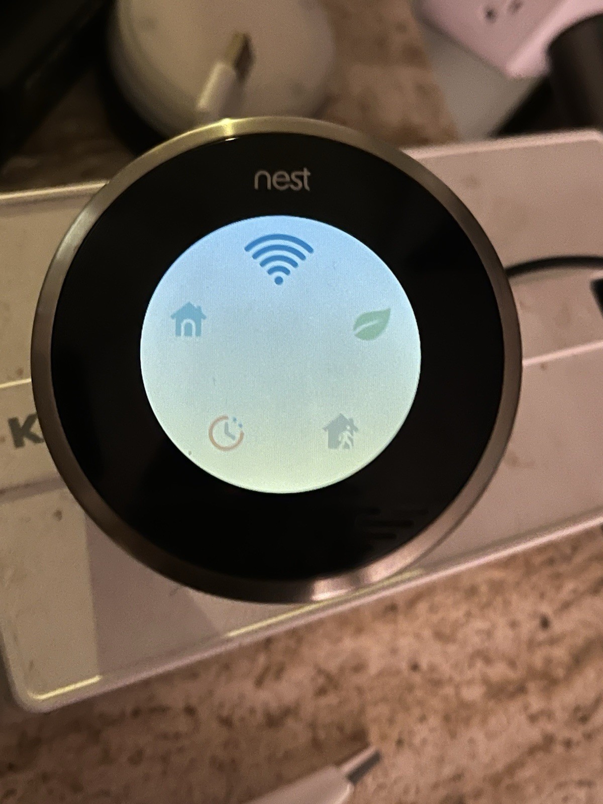 Google Nest 1st Generation 01A Learning Silver Programmable Thermostat – Tested