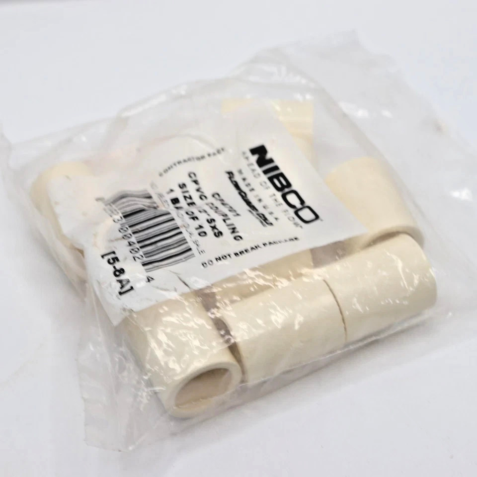 (10-Pk) Nibco Pressure Coupling Hot or Cold CPVC 3/4″ CP4701