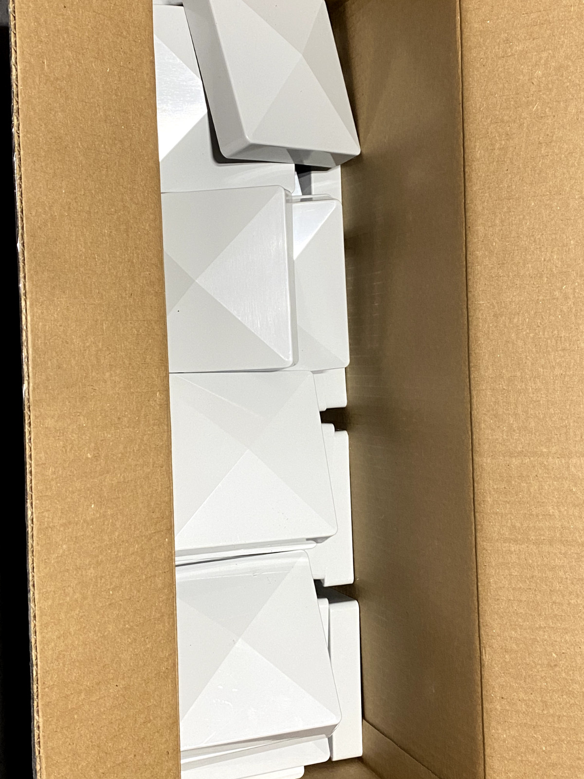 43X Freedom 5-in x 5-in Gray Vinyl Post Cap Barrette Outdoor Living (Lot of 43)