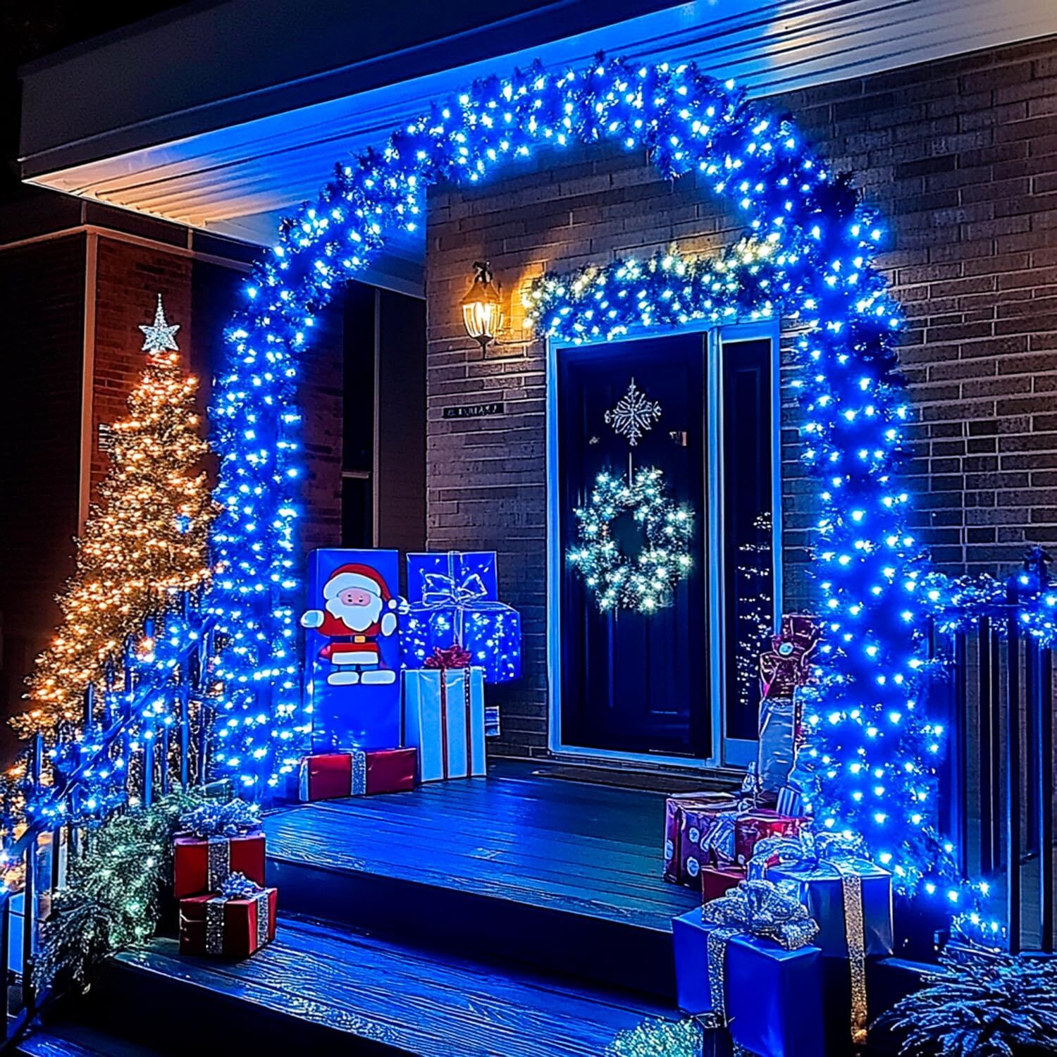 100-200 LED Solar Christmas String Lights Fairy Garden Outdoor Party Lamp