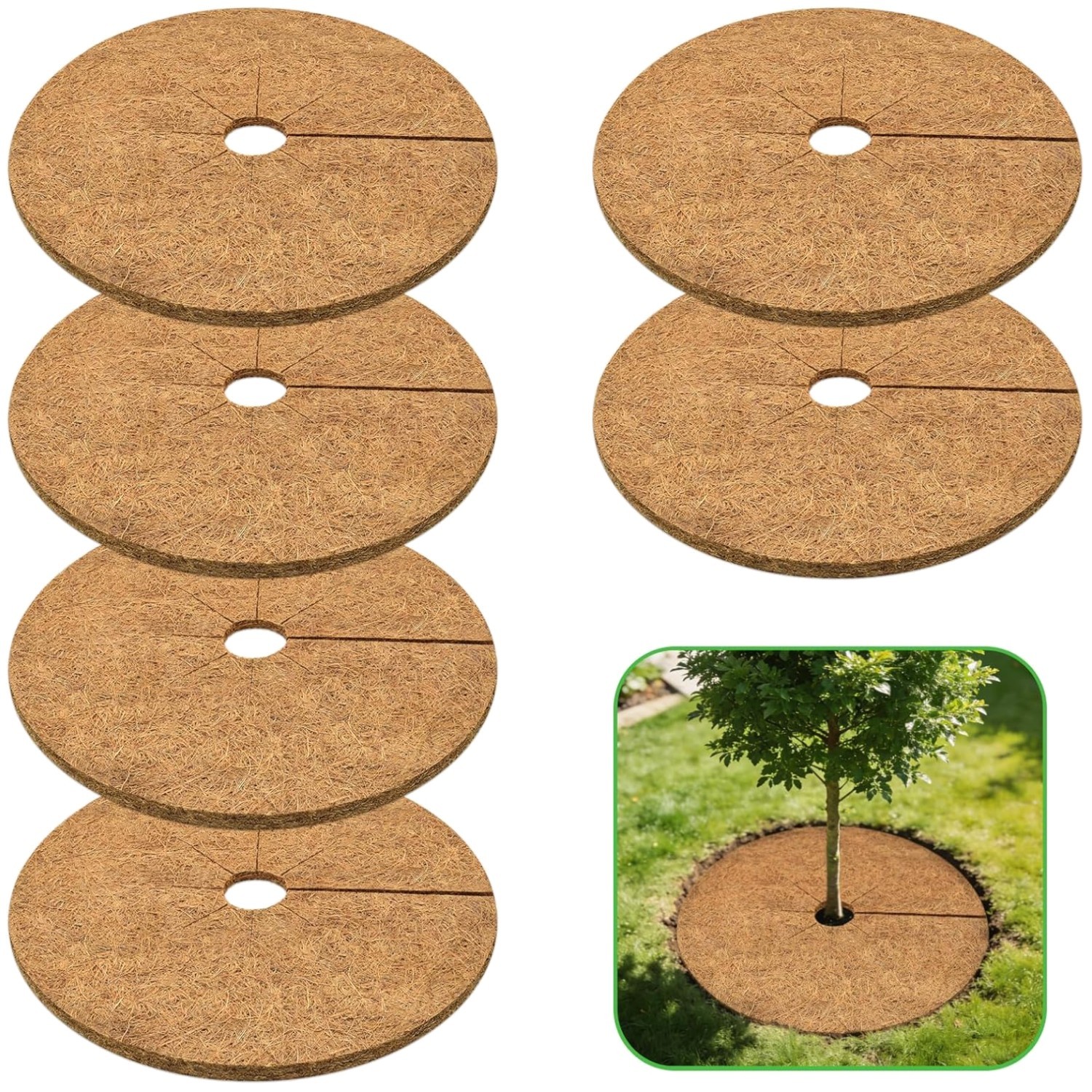 Plant Protector Mat, 100% Coco Coir – 6 Pack