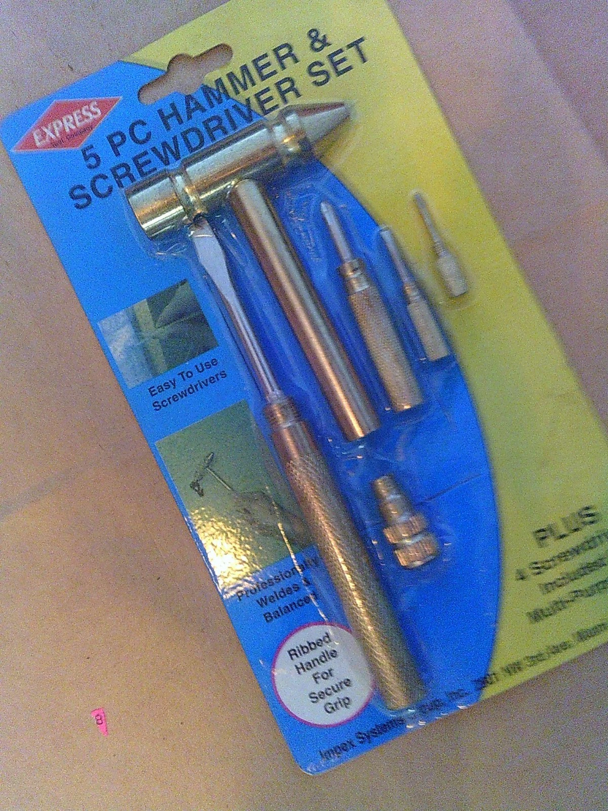 Express 5 Piece Hammer & Screwdriver Set 37010
