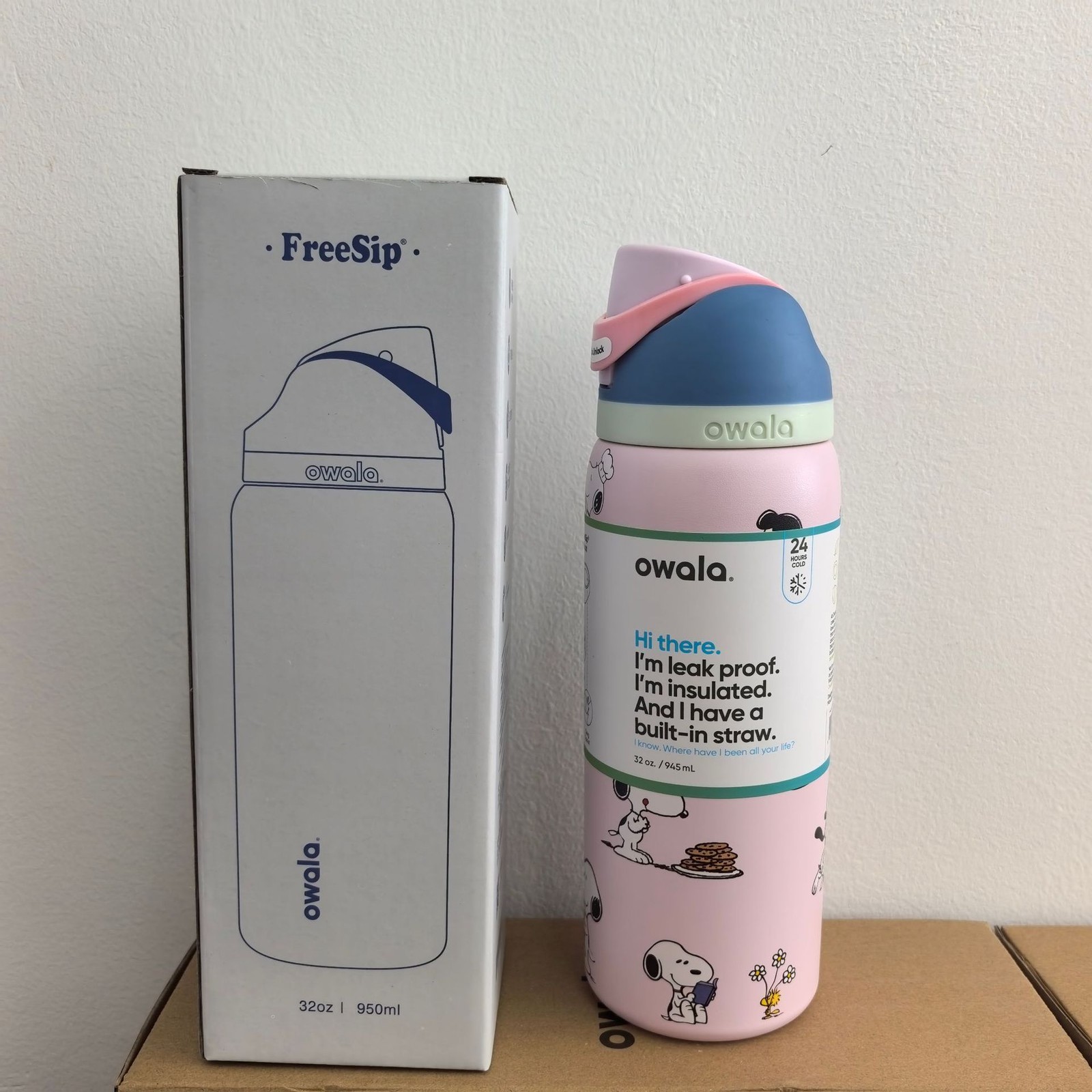 Owala Snoopy Water Bottle Exclusive Tumbler 32/24oz Gift -Choose Color