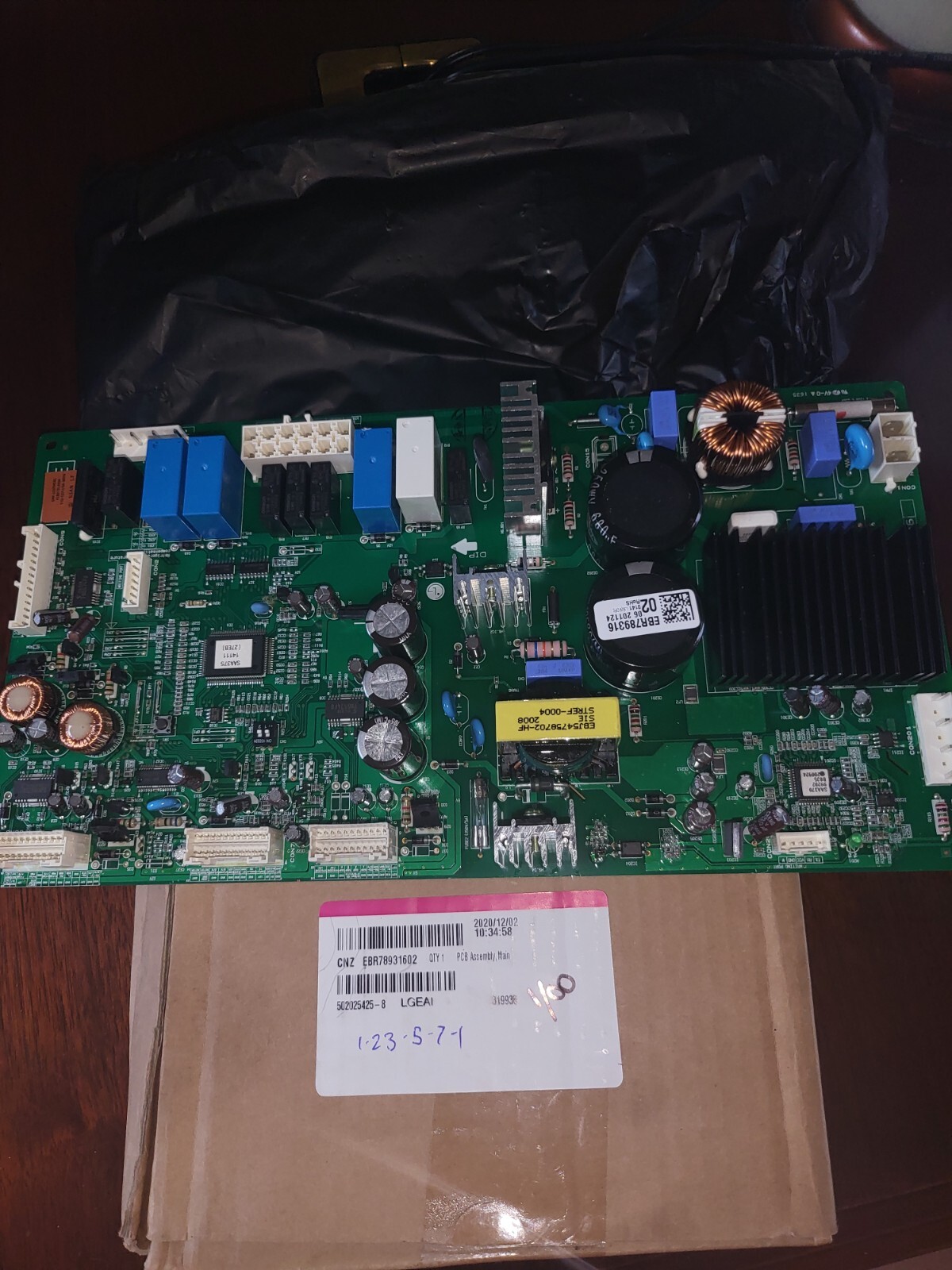 EBR78931602 PCB MAIN CONTROL BOARD FOR LG FRIDGE