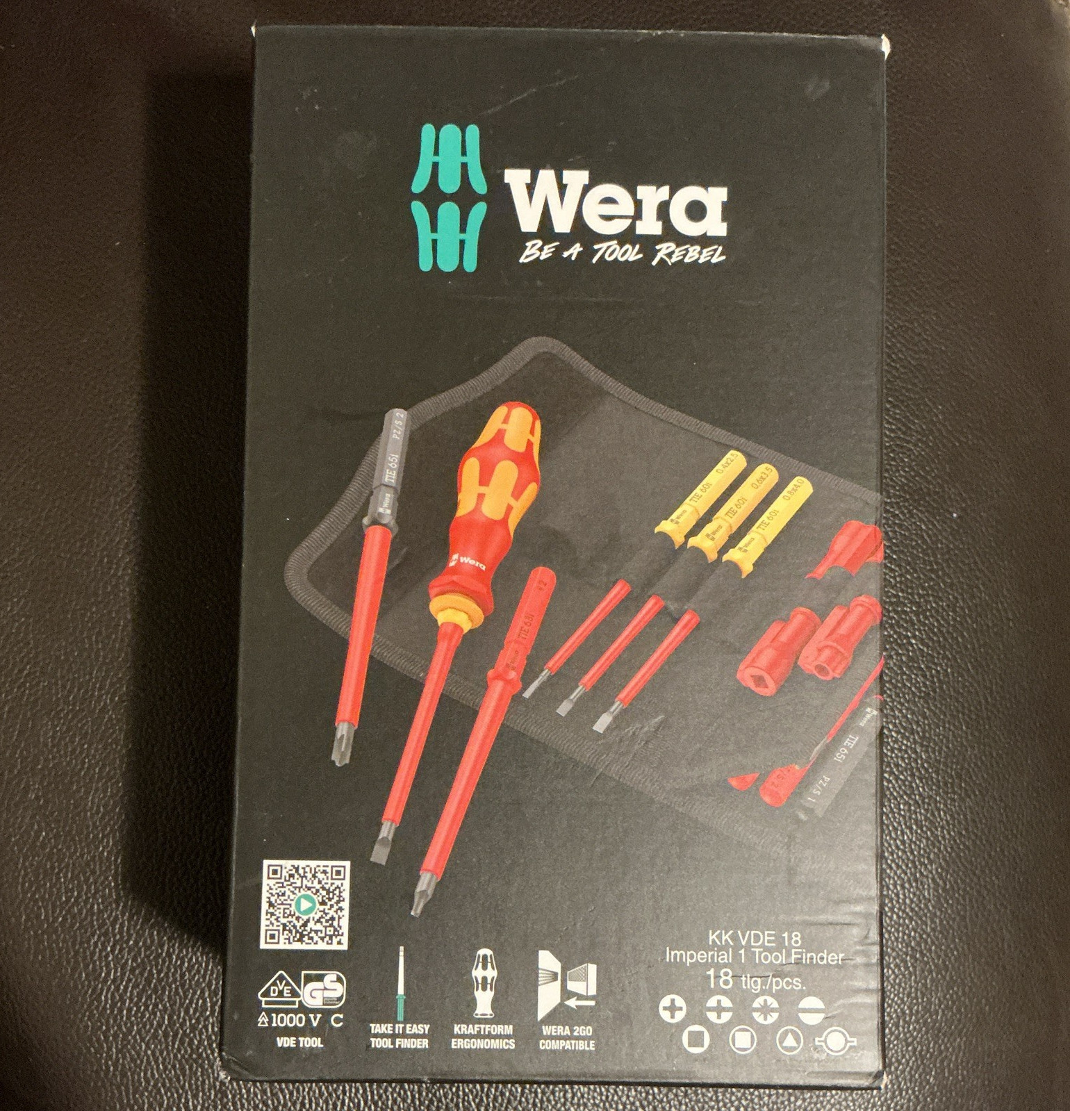 Wera Kraftform Kompakt VDE 18 Imperial 1 Insulated 18pc Pouch