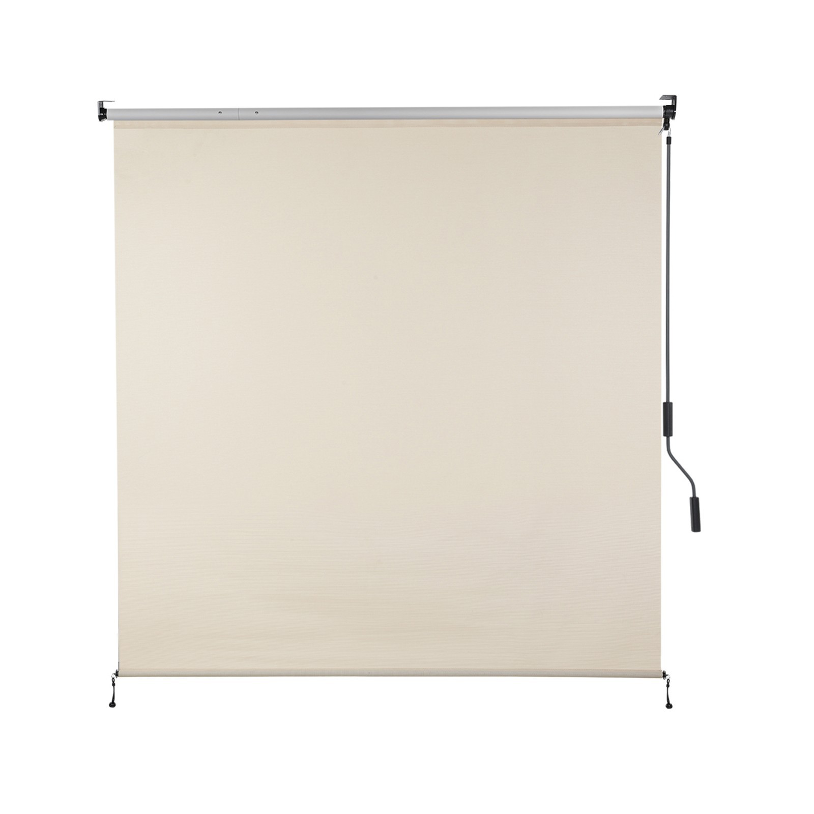 7ft (W) x 8ft (H) Outdoor Roller Shades 5% Openness Cordless Sun Roll up Shade