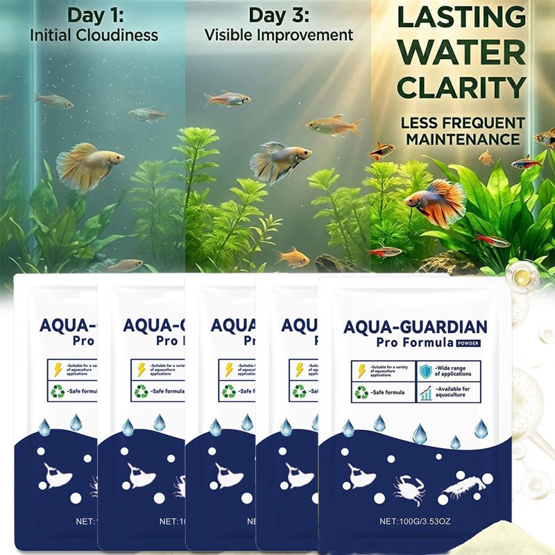 5X 100G Water Clarifier Aquaculture Water Purifying Treatment Powder Pro Formula