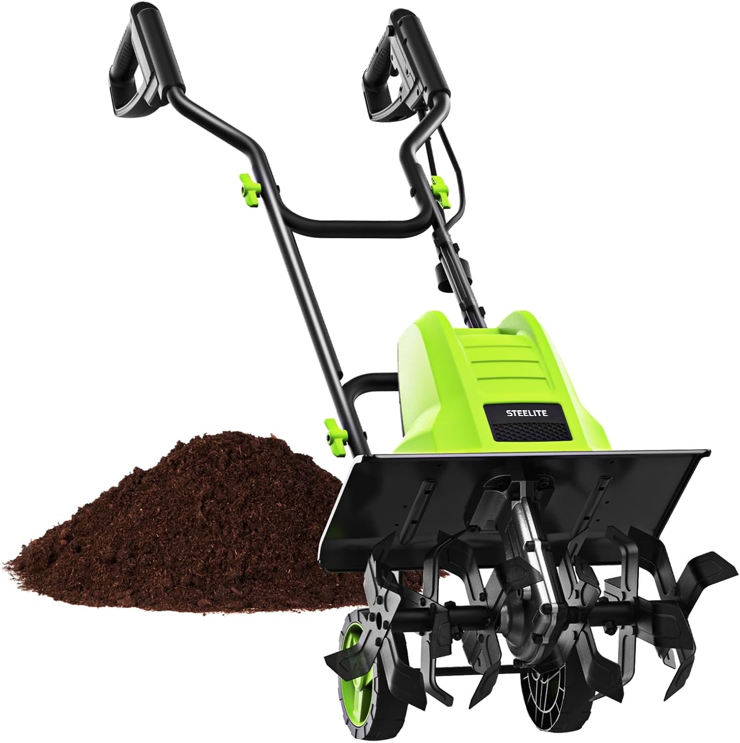 STEELITE 16″ Corded Electric Tiller 13.5 Amp Garden Cultivator Soil Prep