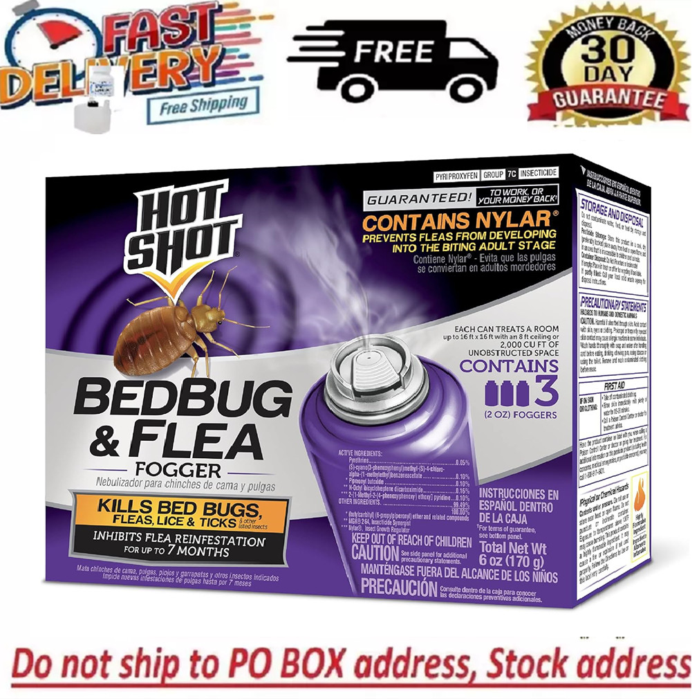 Bed Bug Bomb Insect Fogger Kill Mosquito Flies Fleas Ticks Bed Bugs Killer 3 Pcs