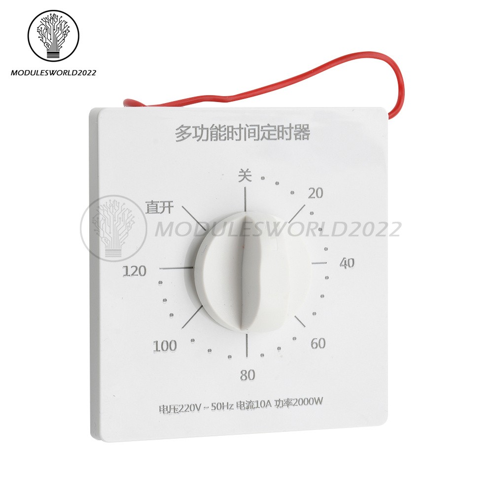 120 Minutes Timer Switch 220V Countdown Auto Power Off Mechanical Timer Control