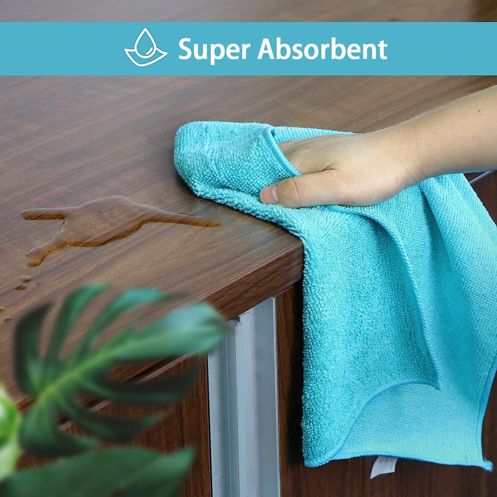 Microfiber Cleaning Cloths 87% Polyester 13% Polyamide 11.5×11.5 Inches 100 Pack