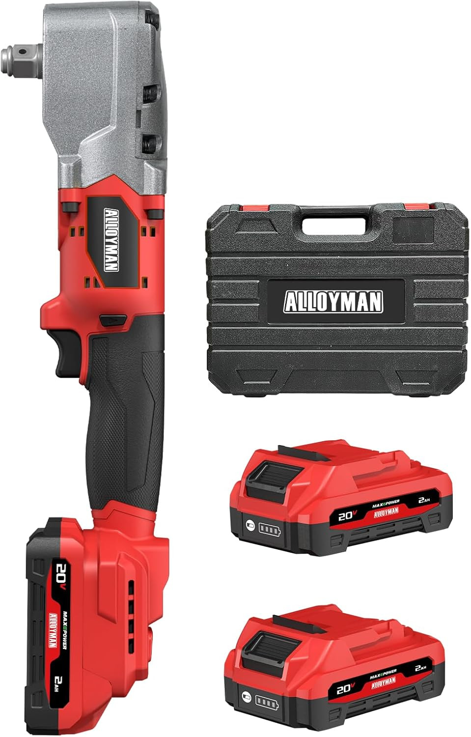 20V Brushless Right Angle Impact Wrench, 1/2″, 207 FT-LBS(280.NM) | Slim 90°Head