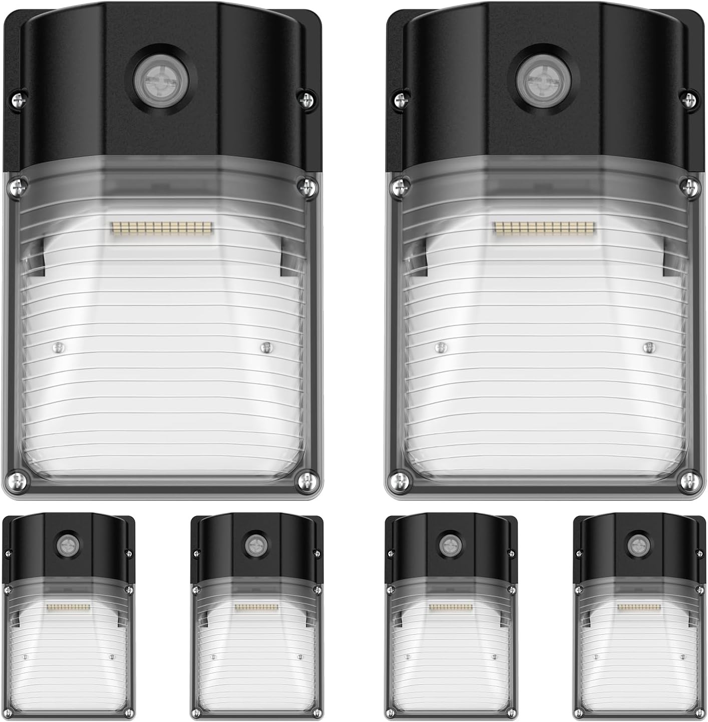 30W LED Wall Pack Light Dusk to Dawn 6 Pack 5000K