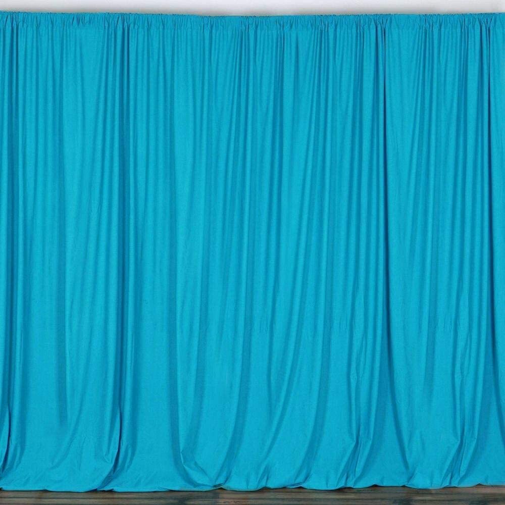 2 pcs 10 feet x 8 feet Polyester Backdrop Drape Curtains Panels