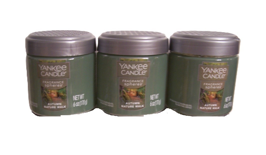 Yankee Candle Autumn Nature Walk Fragrance Spheres Beads 3 Pack