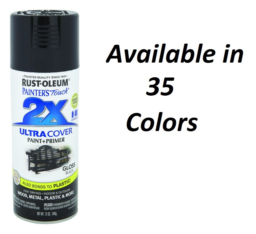 Rust-Oleum Painter’s Touch 2X Ultra Cover GLOSS Spray Paint 12 oz (Choose Color)