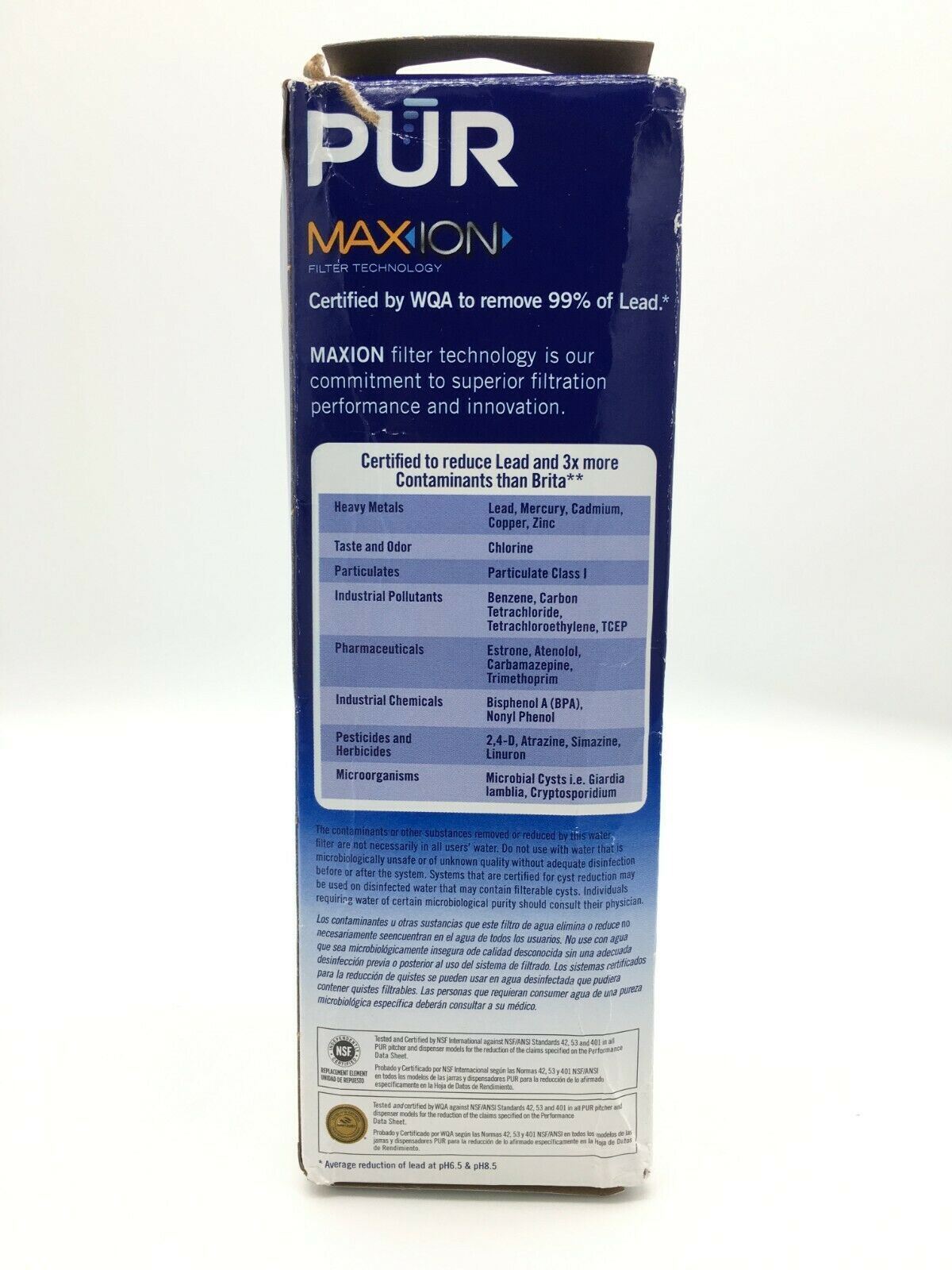 Pur Maxion Pitcher Filter Replacement Removes 99% of Lead Model PPF951K1 NWBD