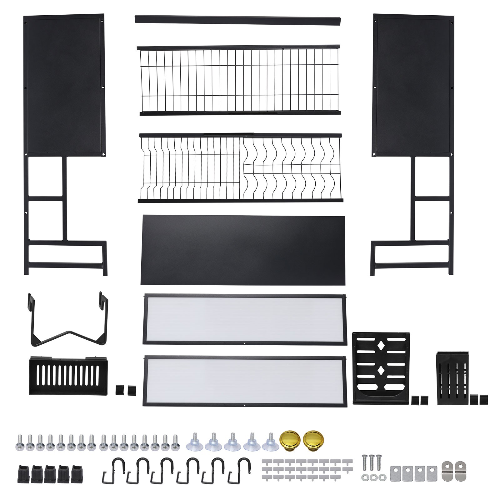 Kitchen Over The Sink Dish Drying Rack Utensil Storage Cabinet 33.46in 2 Tier
