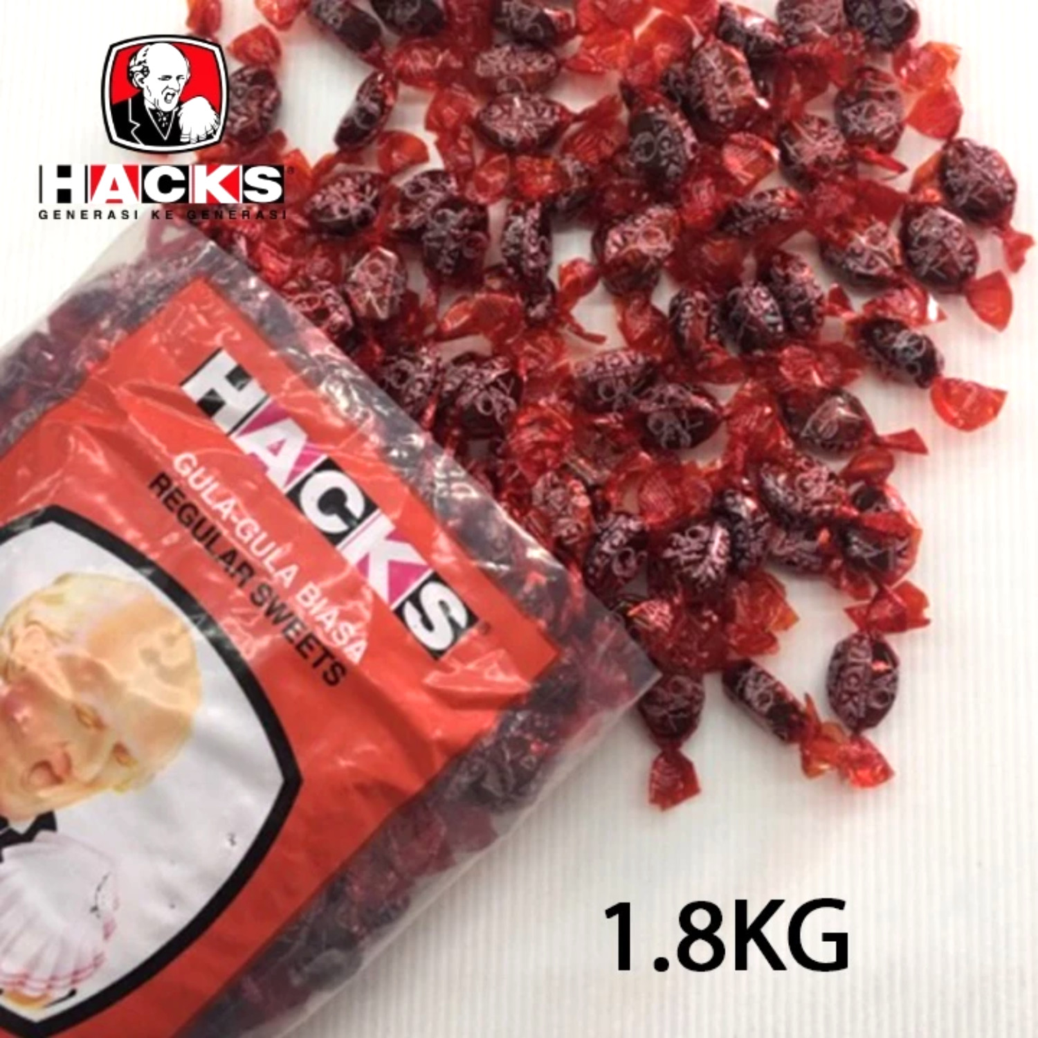HACKS Cough Drops 1.8kg Bulk Menthol Sweets – Choose Your Flavor – Fast Shipping