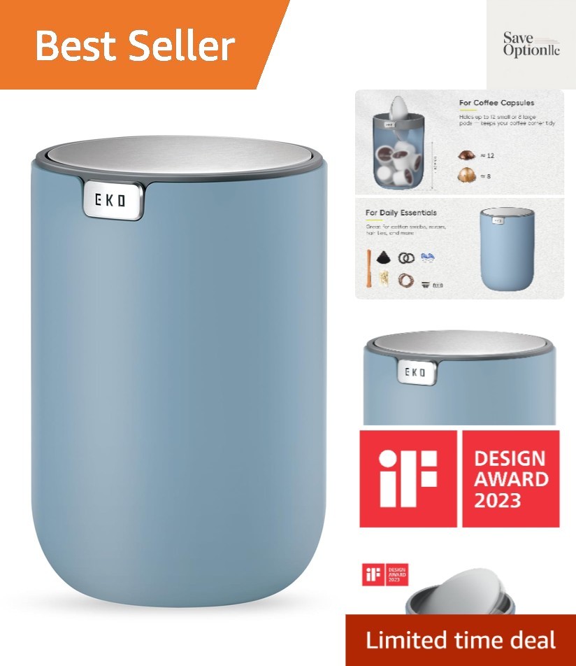 Fandy 0.4 Gal/1.5L Mini Tabletop Trash Bin with Swing-Lid, Desktop Trash Can …