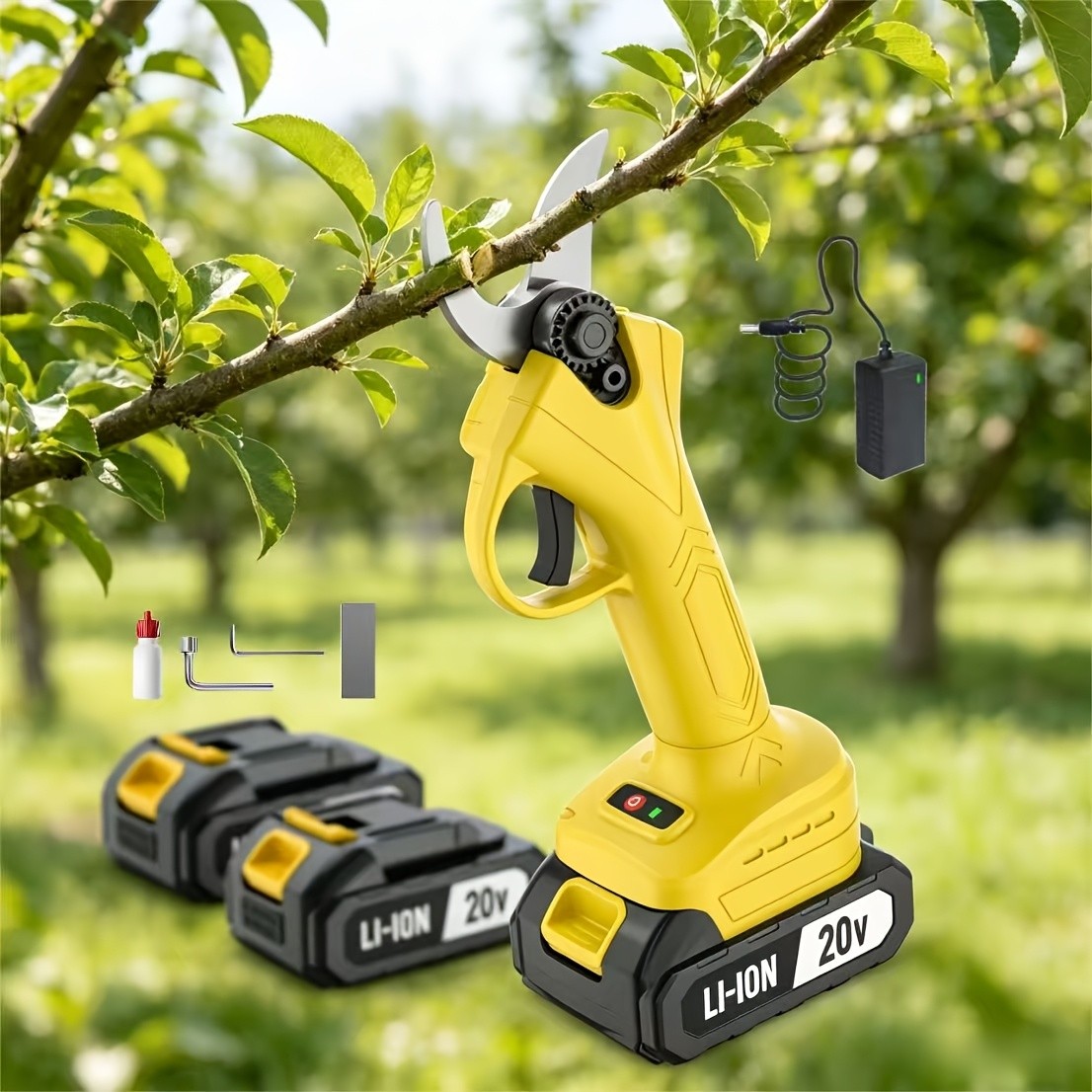 20V Brushless Cordless Electric Pruning Shears,Great Presents, 2XBattery
