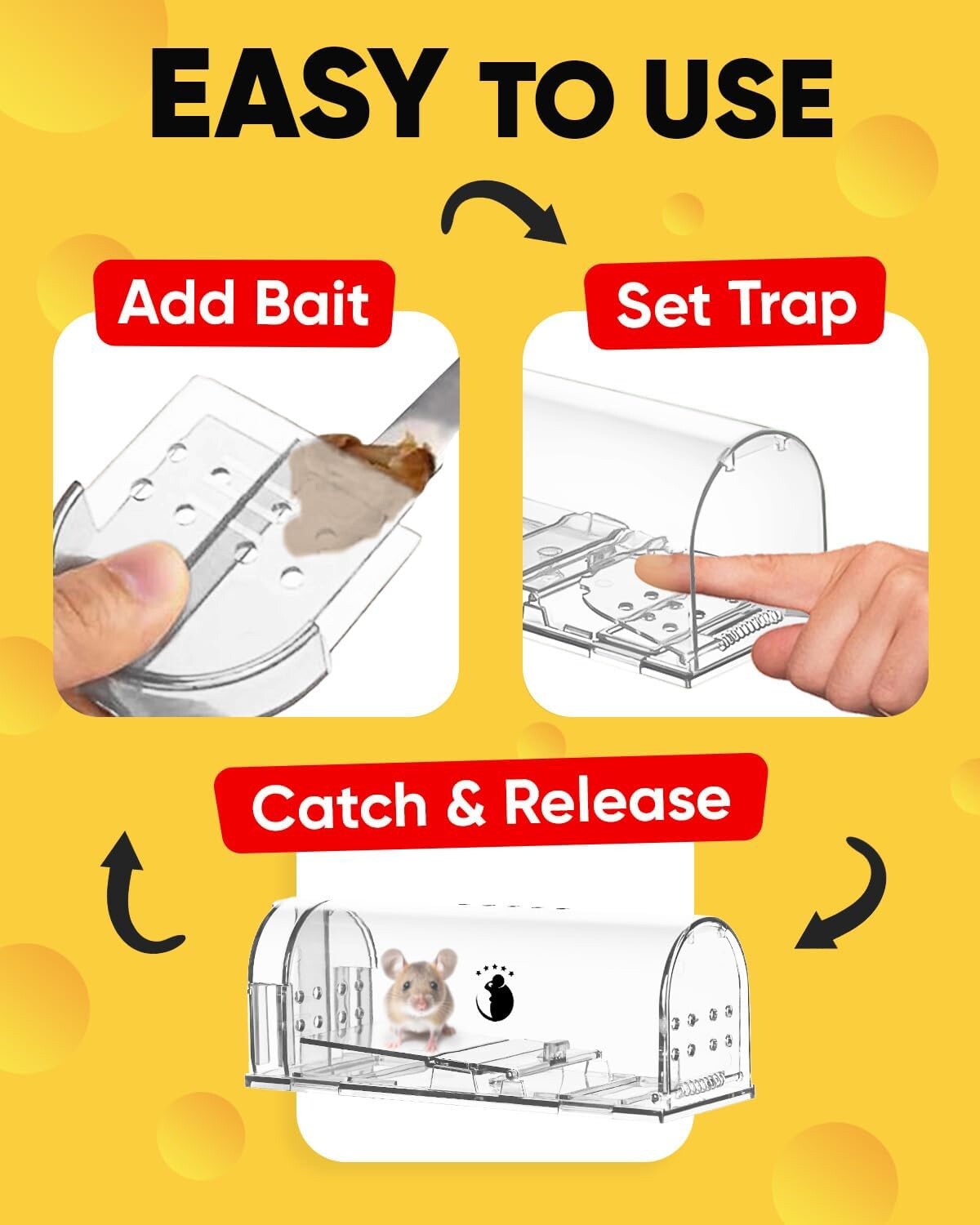 Humane Mouse Trap | Catch and Release Mouse Traps That Rat | Mice Trap No Kill