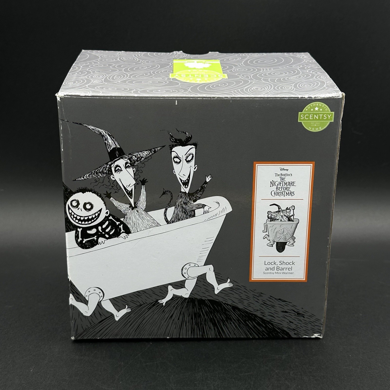 Scentsy Disney Nightmare Before Christmas Lock Shock & Barrel Plug In Wax Warmer